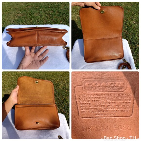 Vintage Coach 9635 Convertible Clutch/ leather bag - Picture 6 of 16